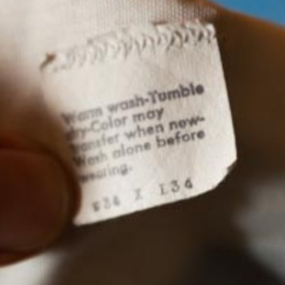 70's Levi's Orange Tab Light Wash High Rise Straight Bootcut Jeans mens 34/34 - Picture 11 of 16